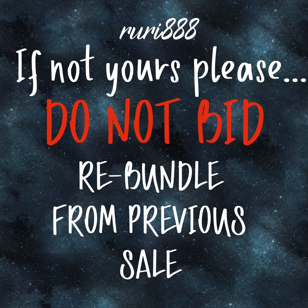 🚫FOR RE-BUNDLE ONLY DO NOT BID 🚫